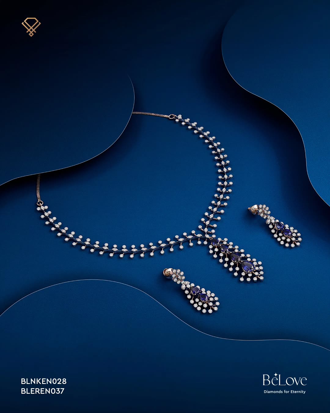 BeLove diamond and sapphire set
